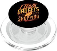 Funny Tech Gadget Lover Shopping Humour pour Geeks et codeurs PopSockets PopGrip pour MagSafe