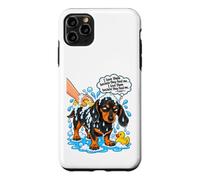 Funny Teckel - Bain pour Chien Grumpy Saucisse Coque pour iPhone 11 Pro Max