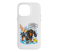 Funny Teckel - Bain pour Chien Grumpy Saucisse Coque pour iPhone 14 Pro Max