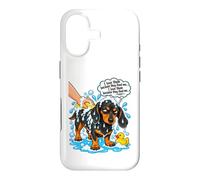 Funny Teckel - Bain pour Chien Grumpy Saucisse Coque pour iPhone 17