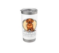Funny Teckel I Regret Nothing Gobelet isotherme en acier inoxydable double paroi