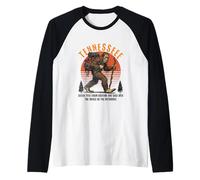 Funny Tennessee Hiking Sasquatch Bigfoot, Hiking & Camping Manche Raglan