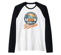 Funny Tennessee Moon Shines, Florida Sun Shines TN Humor Manche Raglan