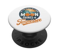 Funny Tennessee Moon Shines, Florida Sun Shines TN Humor PopSockets PopGrip Adhésif