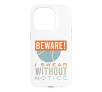 Funny Tennis, Attention, Je Le Jure sans préavis Coque pour iPhone 15 Pro
