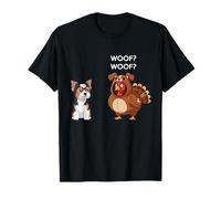 Funny Thanksgiving Biewer Terrier and Turkey T-Shirt