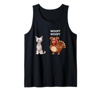 Funny Thanksgiving Chinese Crested and Turkey Débardeur