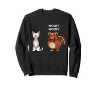 Funny Thanksgiving Chinese Crested and Turkey Sweatshirt