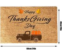 Funny Thanksgiving Doormat Anti Slip Door Mat Autumn Entryway Rug for Front Door Kitchen Bathroom Decor (tapis d'entrée pour la porte d'entrée, la cuisine et la salle de bain)