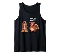 Funny Thanksgiving English Cocker Spaniel and Turkey Débardeur
