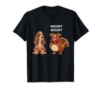 Funny Thanksgiving English Cocker Spaniel and Turkey T-Shirt