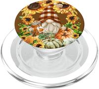 Funny Thanksgiving GNOME for Sunflower Mom Pumpkin Spice PopSockets PopGrip pour MagSafe