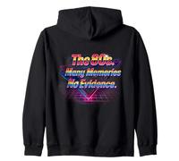 Funny The 80's Many Memories No Evidence Retro Throwback Sweat à Capuche