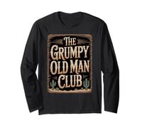 Funny The Grumpy Old Man Club, Motif Cactus Amusant pour Homme Manche Longue