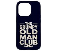 Funny The Grumpy Old Man Club, Motif Moustache Amusant pour Homme Coque pour iPhone 15 Pro