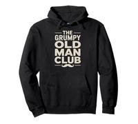 Funny The Grumpy Old Man Club, Motif Moustache Amusant pour Homme Sweat à Capuche