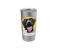 Funny The Lab Father Black Labrador Retriever Dad Dog Daddy Gobelet isotherme en acier inoxydable double paroi