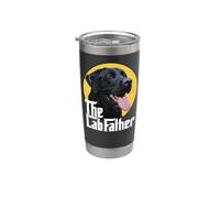 Funny The Lab Father Black Labrador Retriever Dad Dog Daddy Gobelet isotherme en acier inoxydable double paroi
