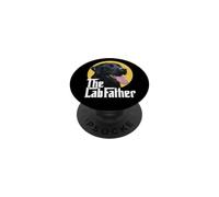 Funny The Lab Father Black Labrador Retriever Dad Dog Daddy PopSockets PopGrip Adhésif