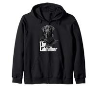 Funny The Lab Father Black Labrador Retriever Dad Dog Daddy Sweat à Capuche