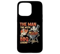 Funny The Man The Myth The BBQ Legend Fête des Pères Grilling Coque pour iPhone 15 Pro Max