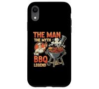 Funny The Man The Myth The BBQ Legend Fête des Pères Grilling Coque pour iPhone XR