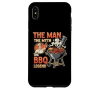 Funny The Man The Myth The BBQ Legend Fête des Pères Grilling Coque pour iPhone XS Max
