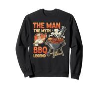 Funny The Man The Myth The BBQ Legend Fête des Pères Grilling Sweatshirt