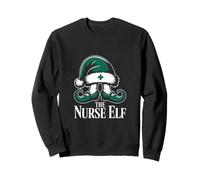 Funny The Nurse Elf Elfe de Noël Sweatshirt