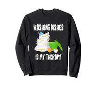Funny Therapy Vaisselle Lavage Cuisine Citations Cool Clean Home Sweatshirt