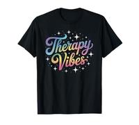 Funny Therapy Vibes Counseling Crew OT Wellness NA Therapy T-Shirt
