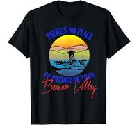 Funny Theres No Place Id Rather Be Than Beaver Valley T-Shirt Black Hemden(Large)