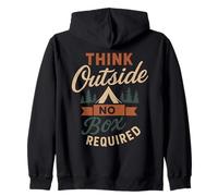 Funny Think Outside, Camping, Nature, Amoureux de la Faune Sweat à Capuche