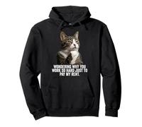 Funny Thinking Cat - Pay My Rent Sweat à Capuche