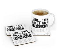 Funny This Calls for A SpreadSheet Tasse à café à thé Cadeau de bureau