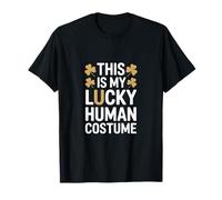 Funny This is My Lucky Human Costume Irlandais T-Shirt