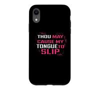 Funny Thou May Cause My Tongue to Slip Curse Words Coque pour iPhone XR