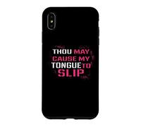Funny Thou May Cause My Tongue to Slip Curse Words Coque pour iPhone XS Max