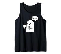 Funny Thumbs Down Ghost Screaming Boo Disapprobation Débardeur