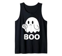 Funny Thumbs Down Ghost Screaming Boo Disapprobation Débardeur
