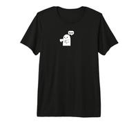 Funny Thumbs Down Ghost Screaming Boo Disapprobation T-Shirt Haut de Gamme