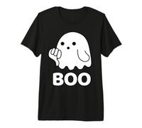 Funny Thumbs Down Ghost Screaming Boo Disapprobation T-Shirt Haut de Gamme