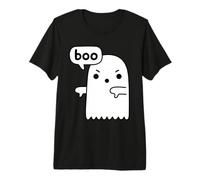 Funny Thumbs Down Ghost Screaming Boo Disapprobation T-Shirt Haut de Gamme