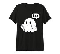 Funny Thumbs Down Ghost Screaming Boo Disapprobation T-Shirt Haut de Gamme