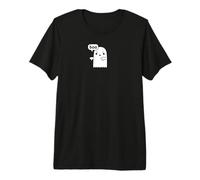Funny Thumbs Down Ghost Screaming Boo Disapprobation T-Shirt Haut de Gamme