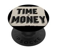 Funny Time is Money Discours pour garçons et Filles PopSockets PopGrip Adhésif