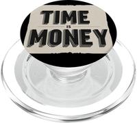 Funny Time is Money Discours pour garçons et Filles PopSockets PopGrip pour MagSafe