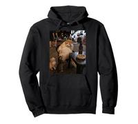 Funny Tired Cat Humor Grumpy Moody Cat Lover Streetwise Sweat à Capuche
