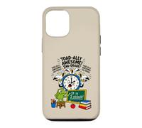 Funny Toad-Ally Awesome Jeu de Mots Grenouille de 2e année 1er Jour d'école Coque pour iPhone 12/12 Pro