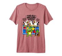 Funny Toadally Awesome Kinder Frog 1er Jour d'école Humour T-Shirt Haut de Gamme